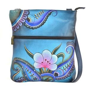 Anna by‎ Anuschka Slim Cross Shoulder Bag Crossbody